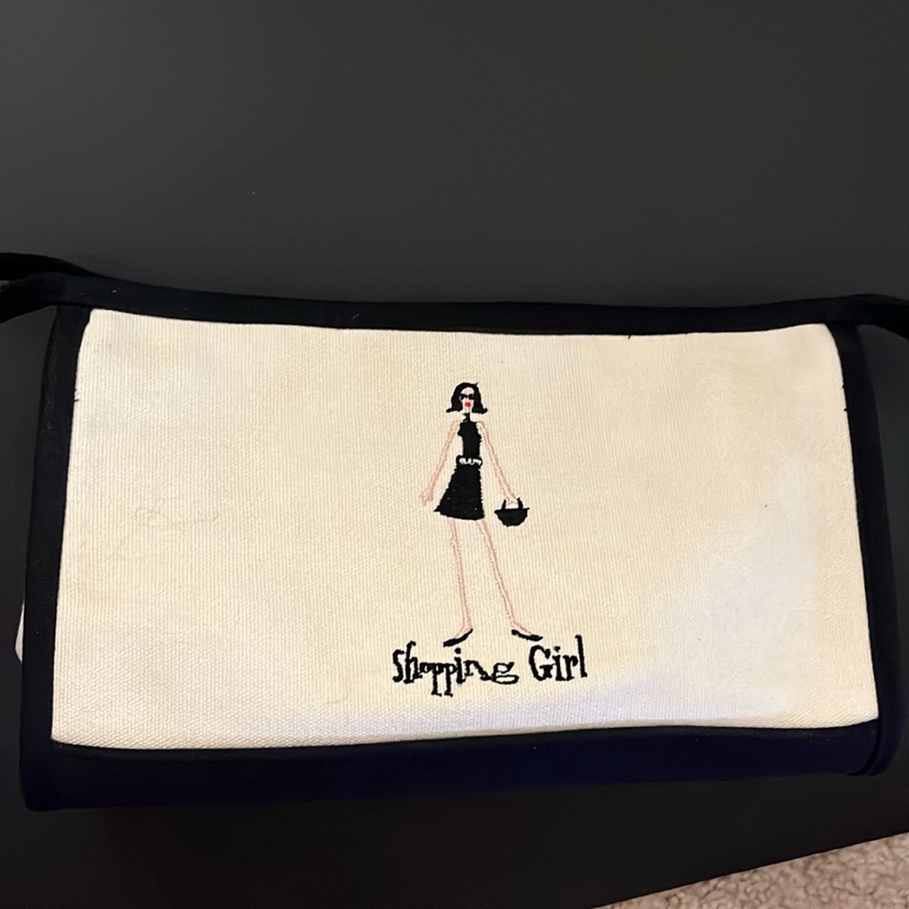 NWOT COSMETICS CASE - SHOPPING GIRL!